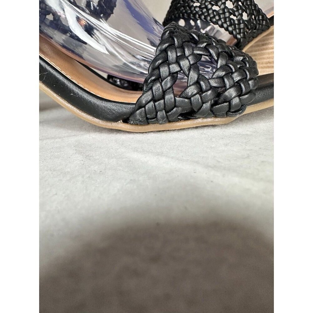 DV by Dolce Vita Hobbs Black Strappy Sandals Size 6.5 High Block Heels NWOT - Picture 13 of 14